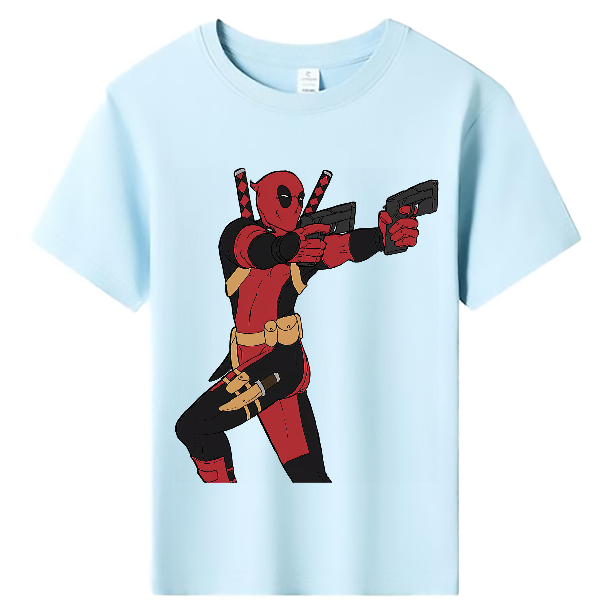 （画像用） Deadpool デッドプール 綿100％キッズTシャツ（フロントプリント）